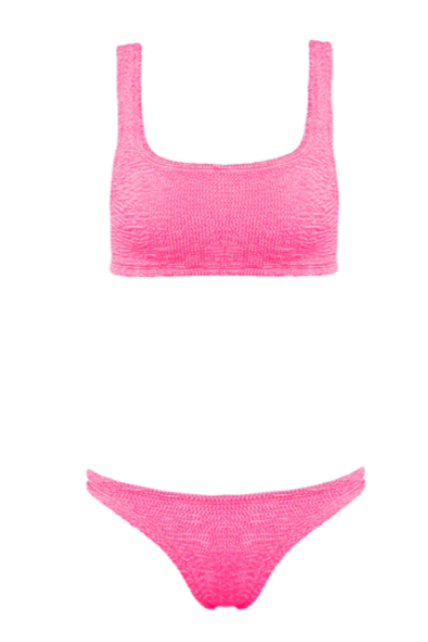 Paramidonna Geribbelde Fashion Bikini Roos