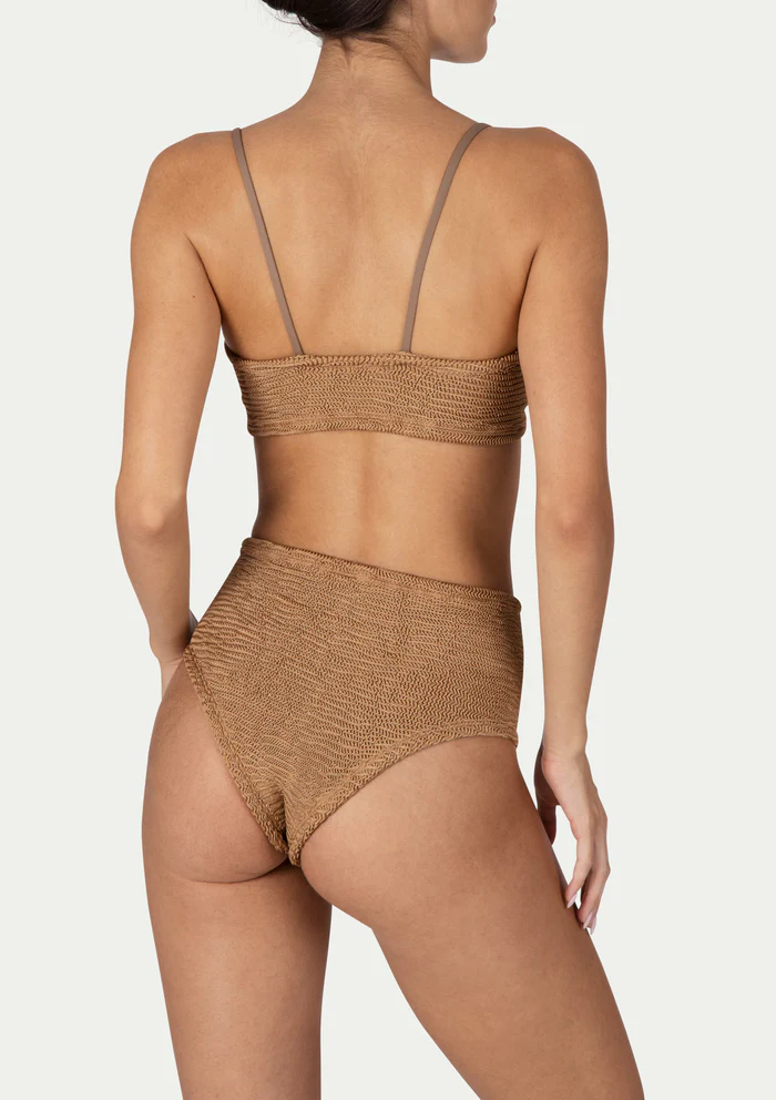 Paramidonna Marie Geribbelde One Size Bikini Bruin