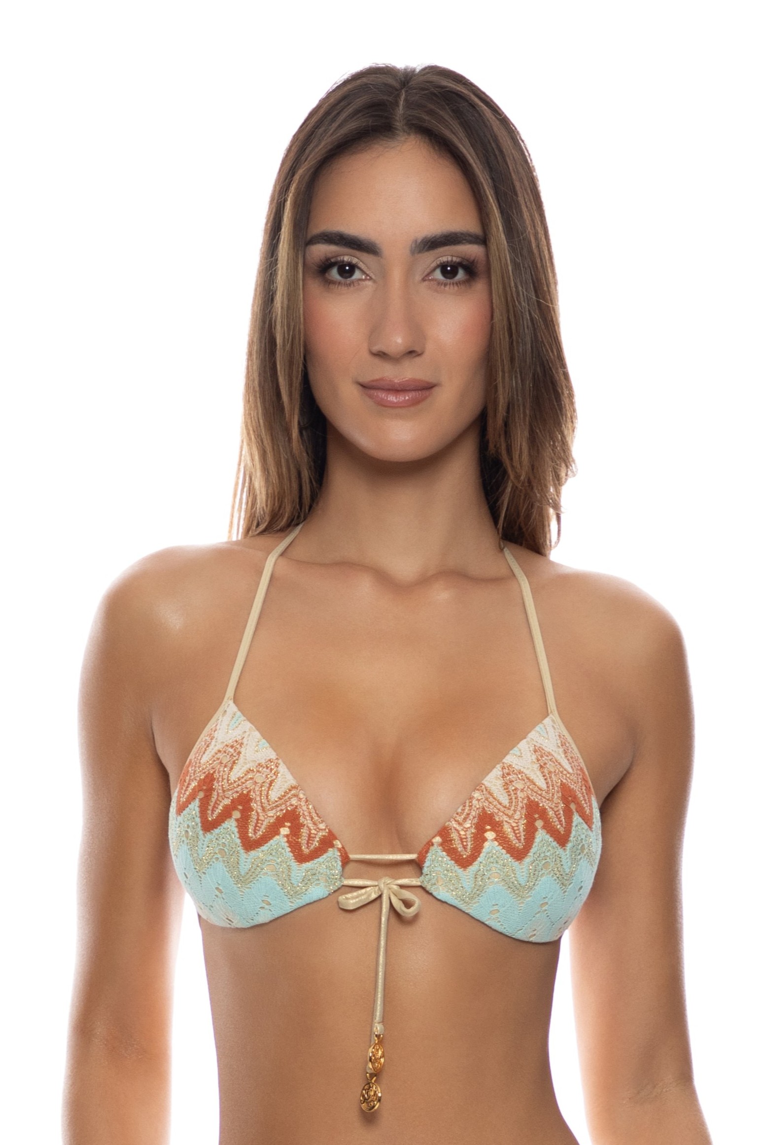Luli Fama Zig Zag Flow Push Up Bikini