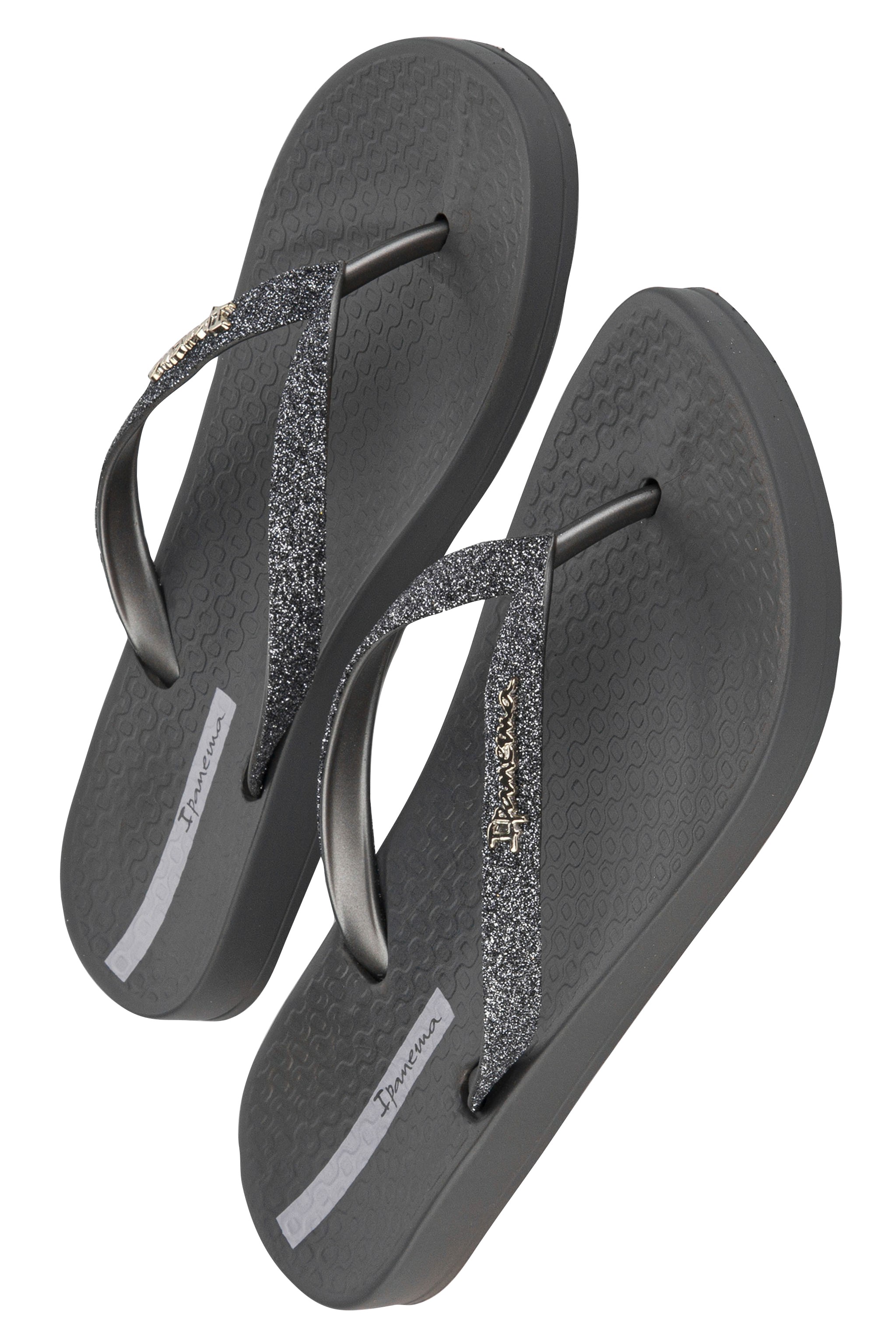 Ipanema Slippers Grey with Glitter