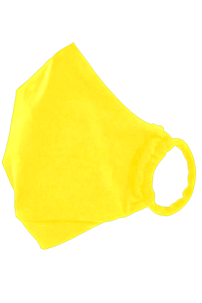 Trendy Wasbaar Mondkapje Geel 