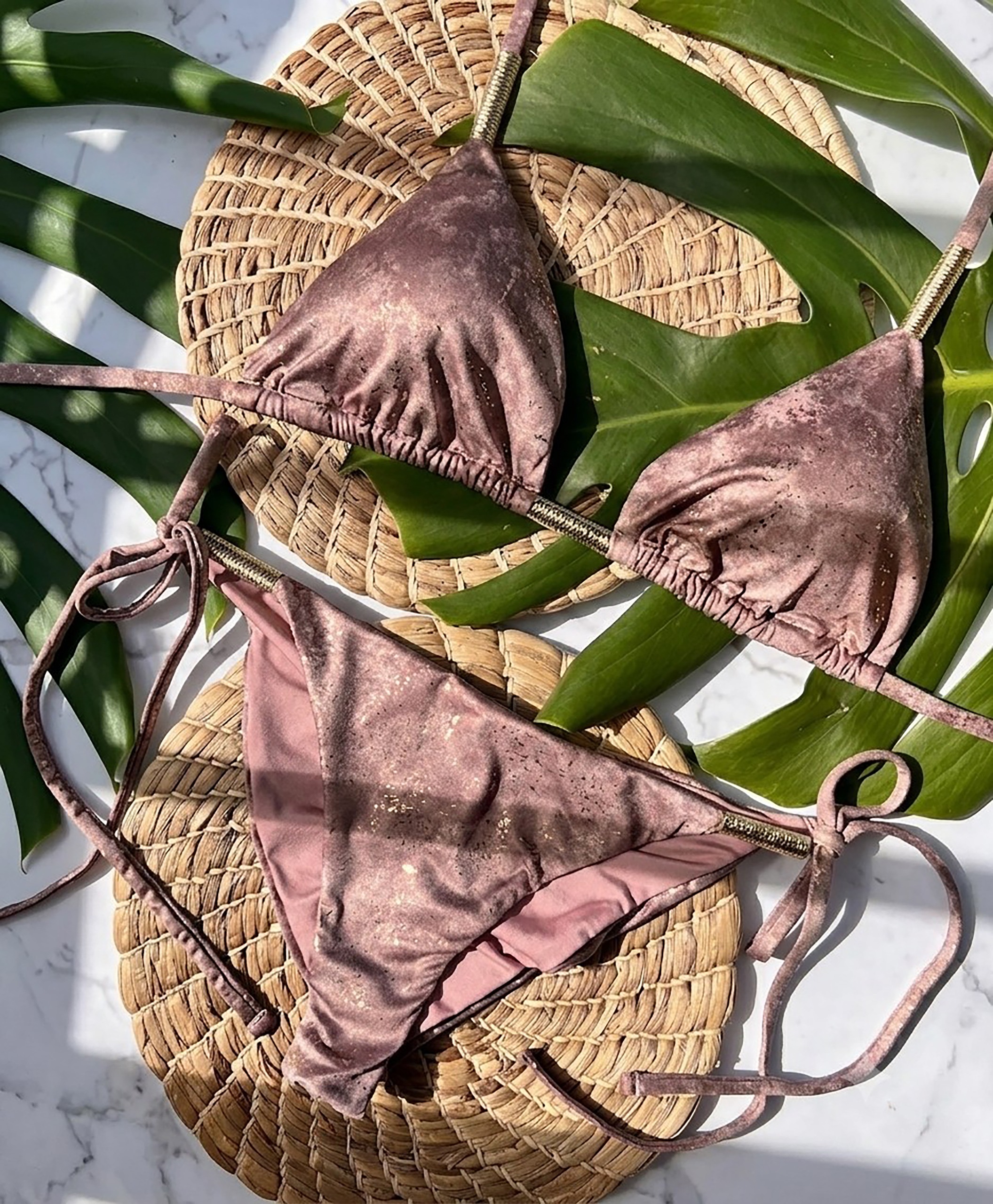 Beach Fashion Only Rosewood Luxe Triangle Bikini