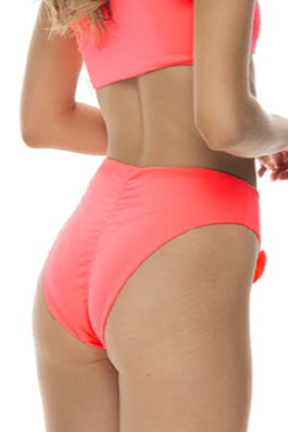 Milonga Palette High Waist Bikini Broekje Neon Oranje