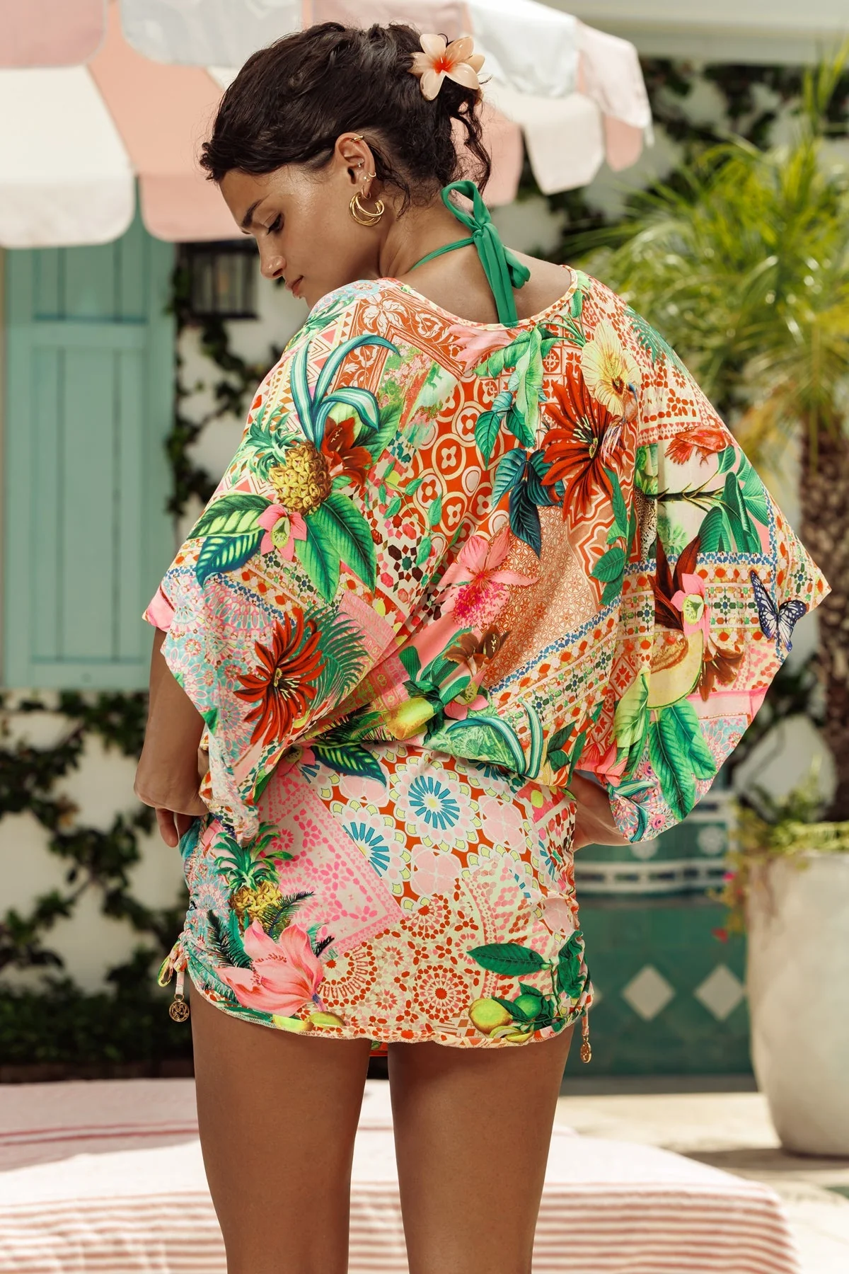 Luli Fama Opulent Eden Cabana Beach Tunic