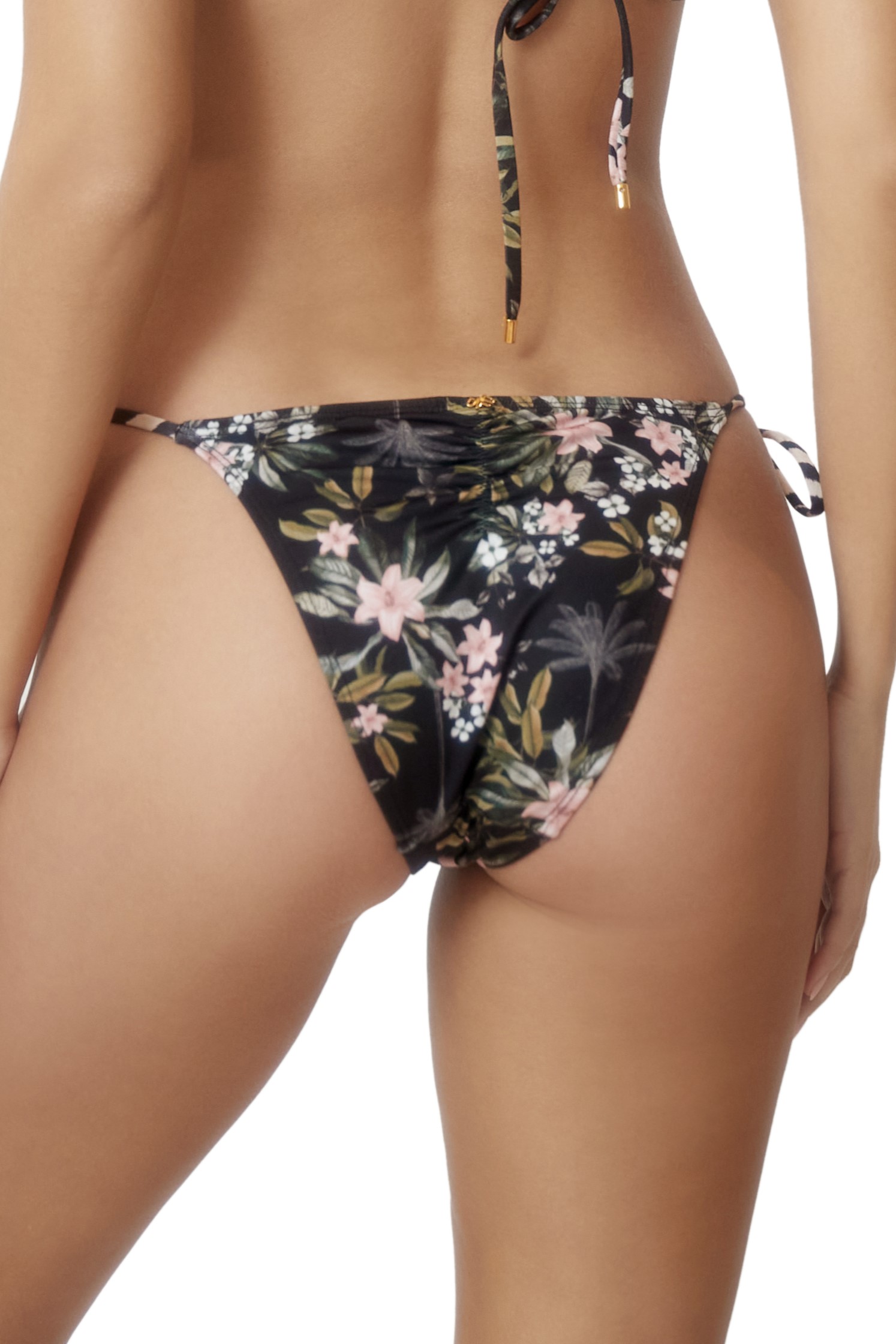 Pilyq Swim Gasparilla Embroidered Tie Side Bikini Bottom
