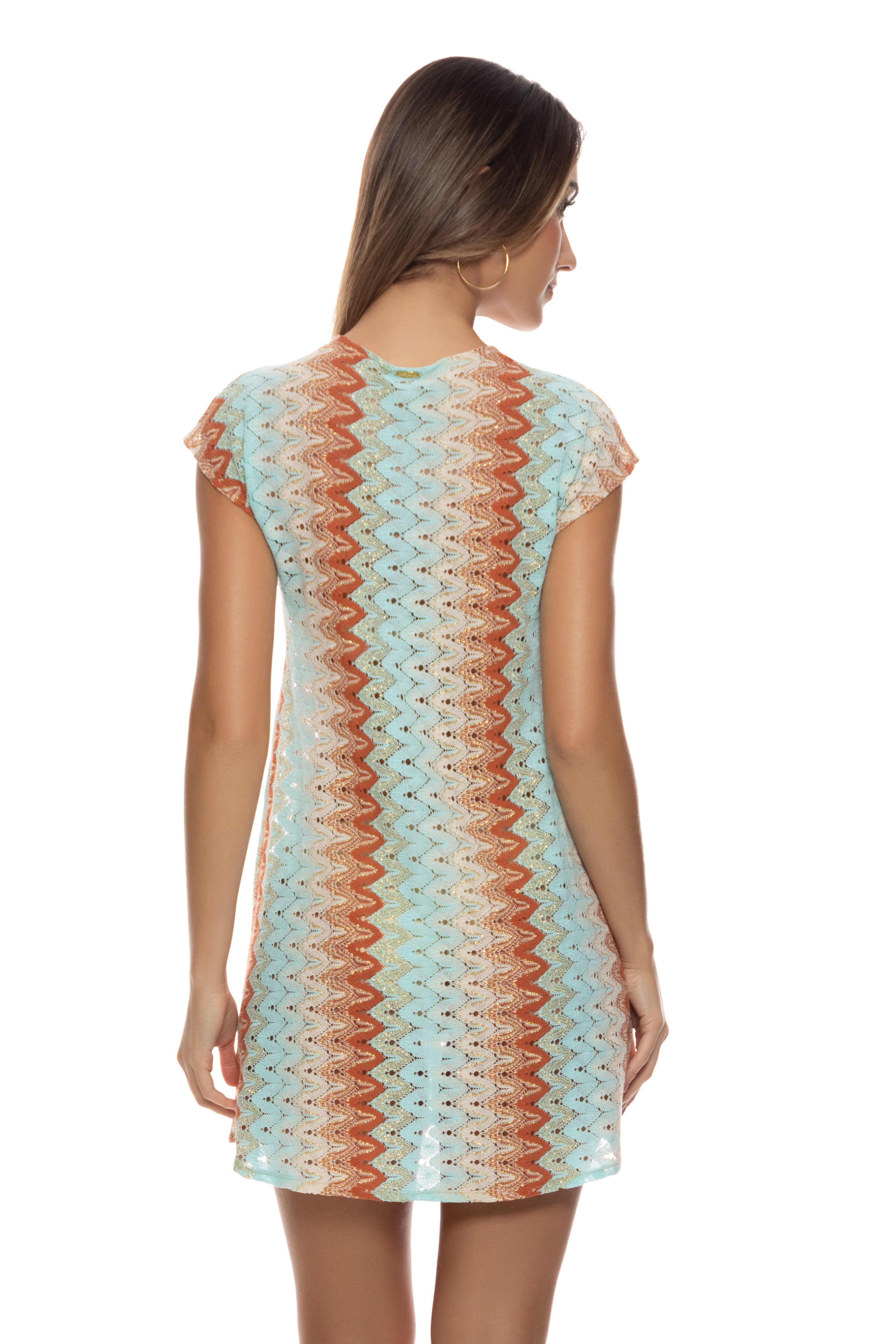 Luli Fama Zig Zag Flow Kimono