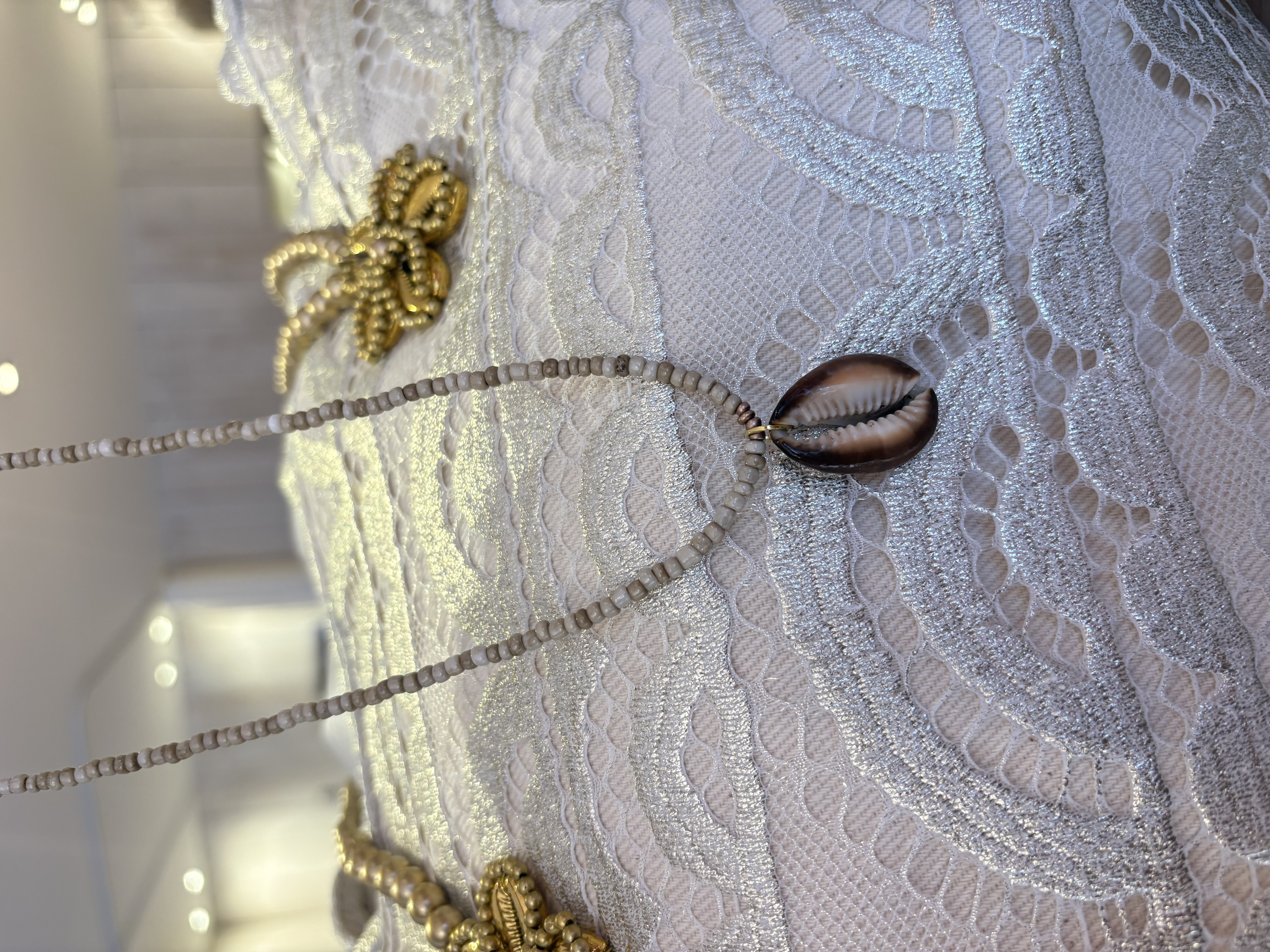 Hot Lava Ketting Beads & Shell Ebony