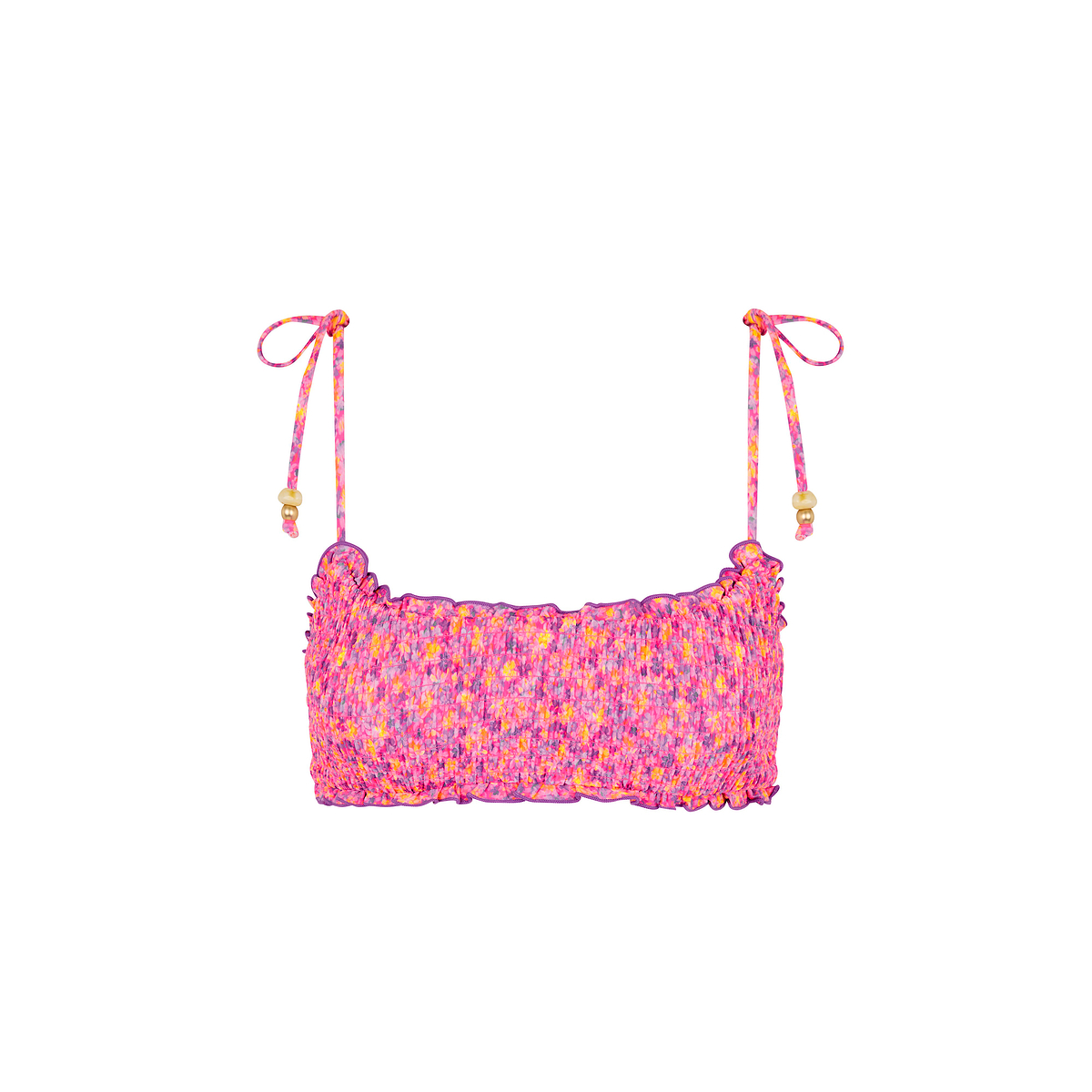 Kulani Kinis Gelato Bloom Textuur Bralette Top