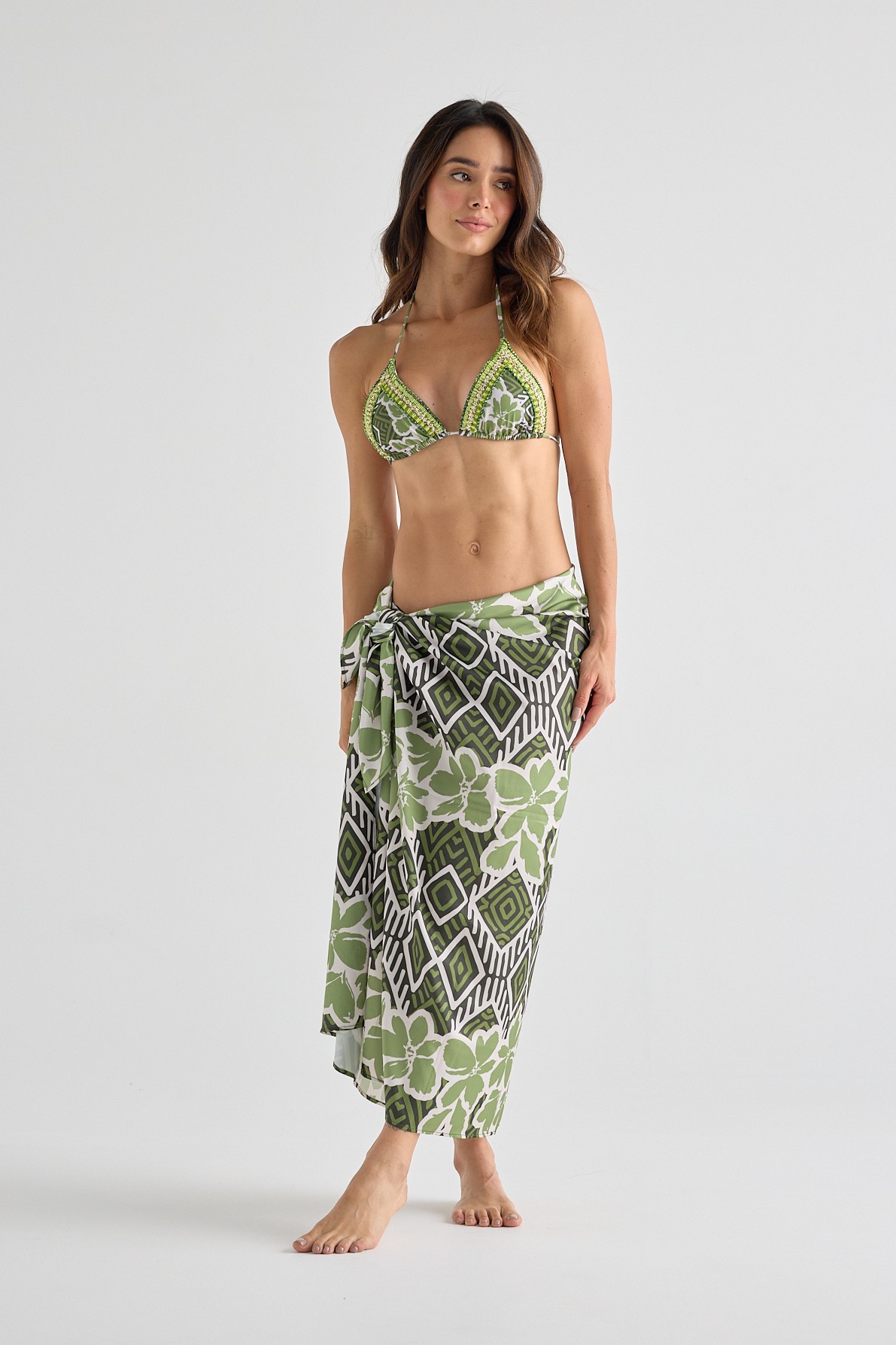 AimySwim Aloha Groene Lange Pareo