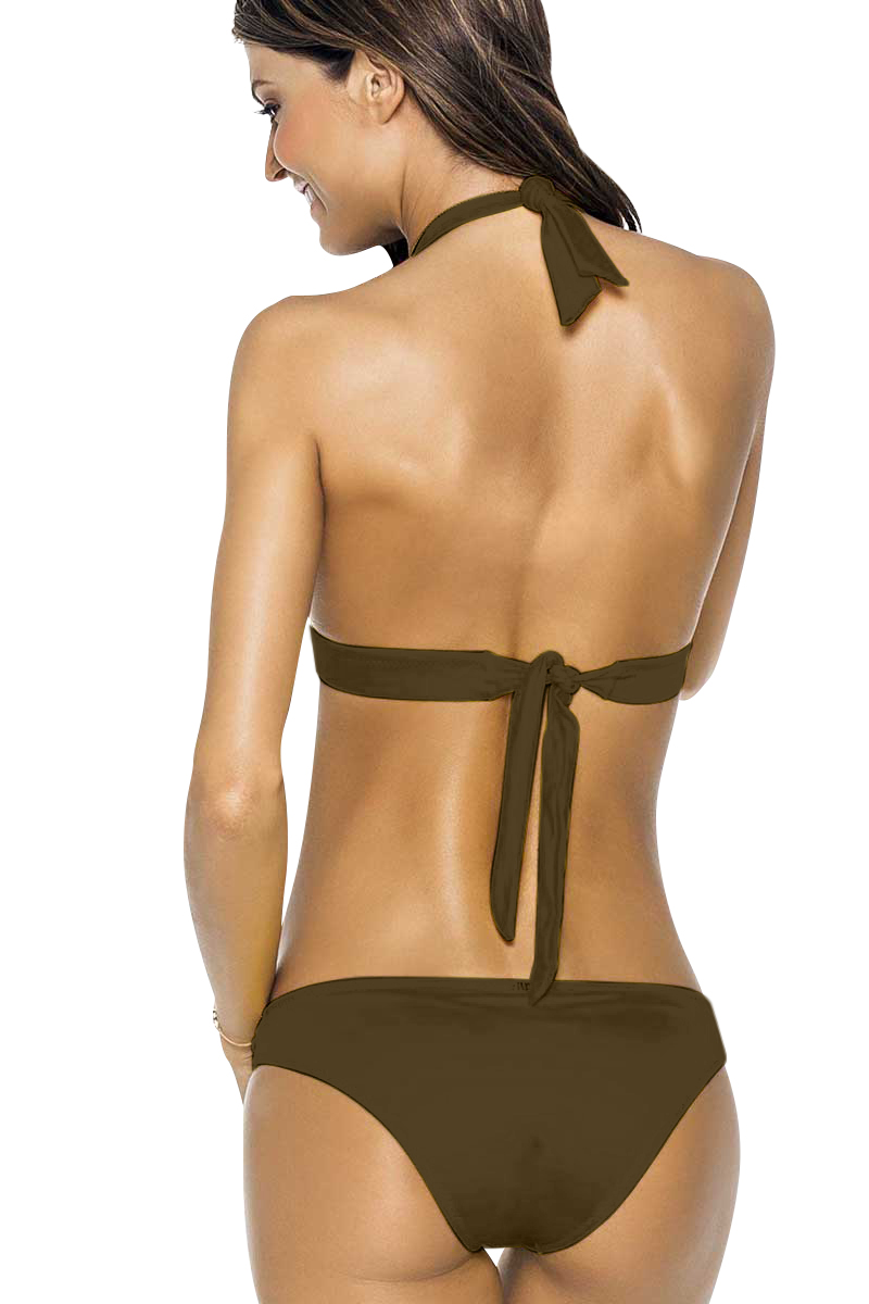 Phax Khaki Halter Bikini