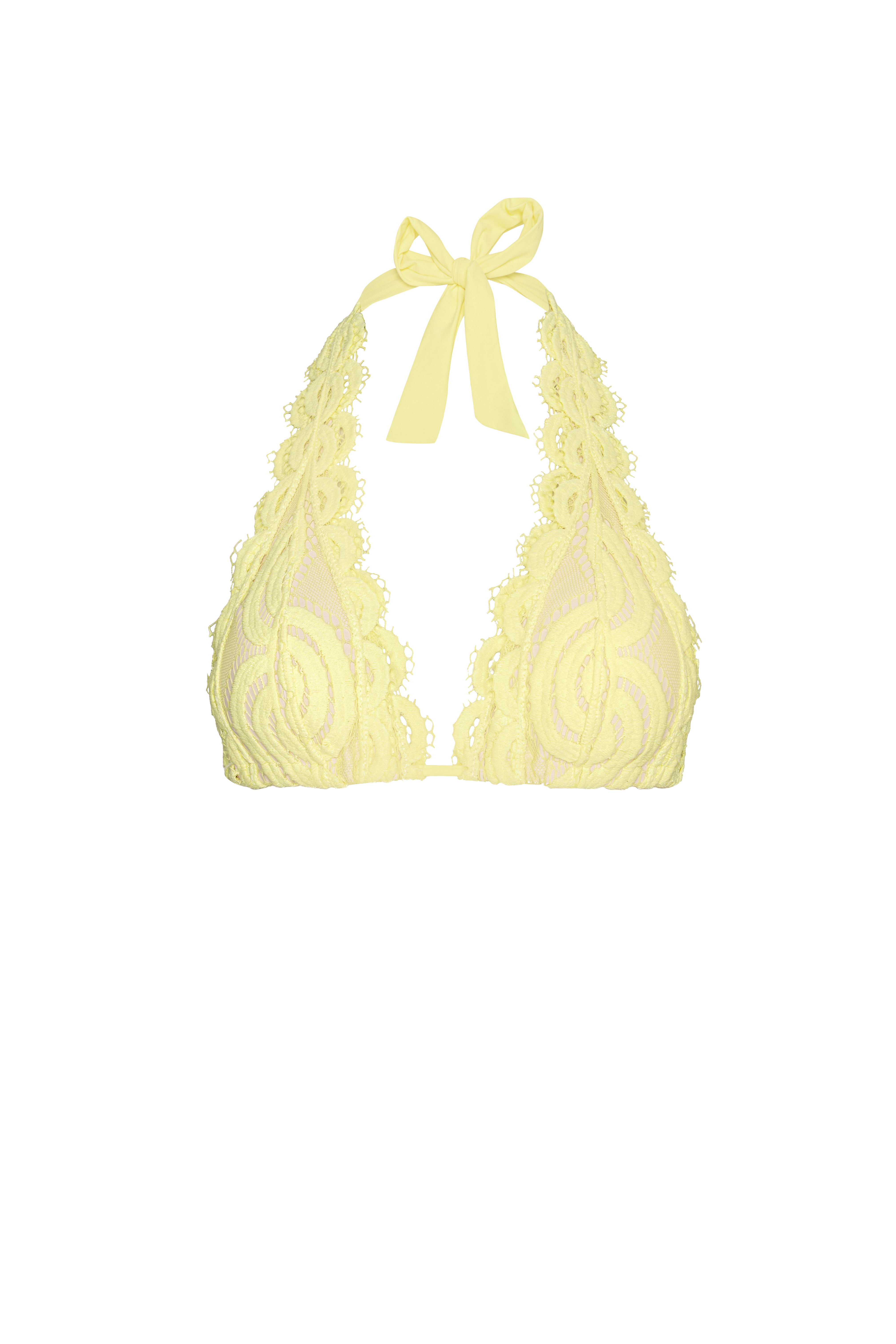PQ Swim Buttercup Kanten Halter Top