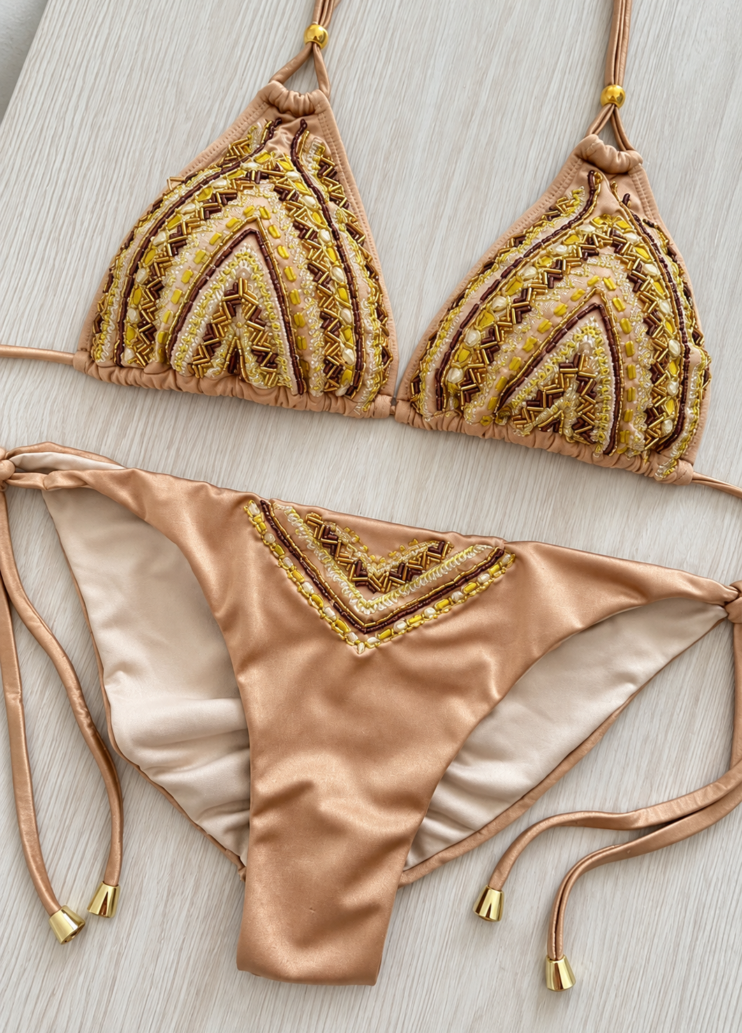 Beach Fashion Only Sahara Gold Triangel Top