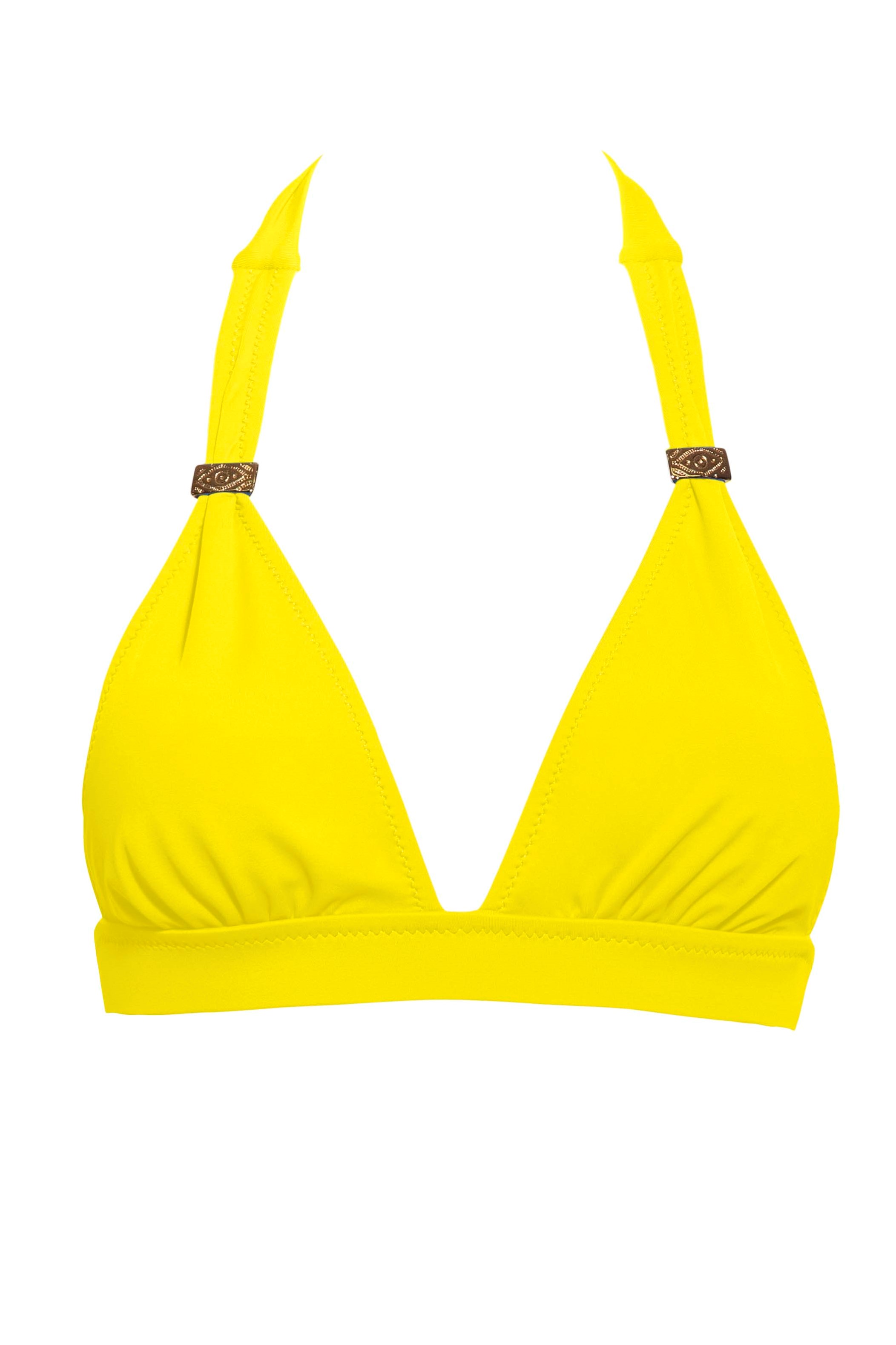 Phax Color Mix Halter Bikini Top Yellow