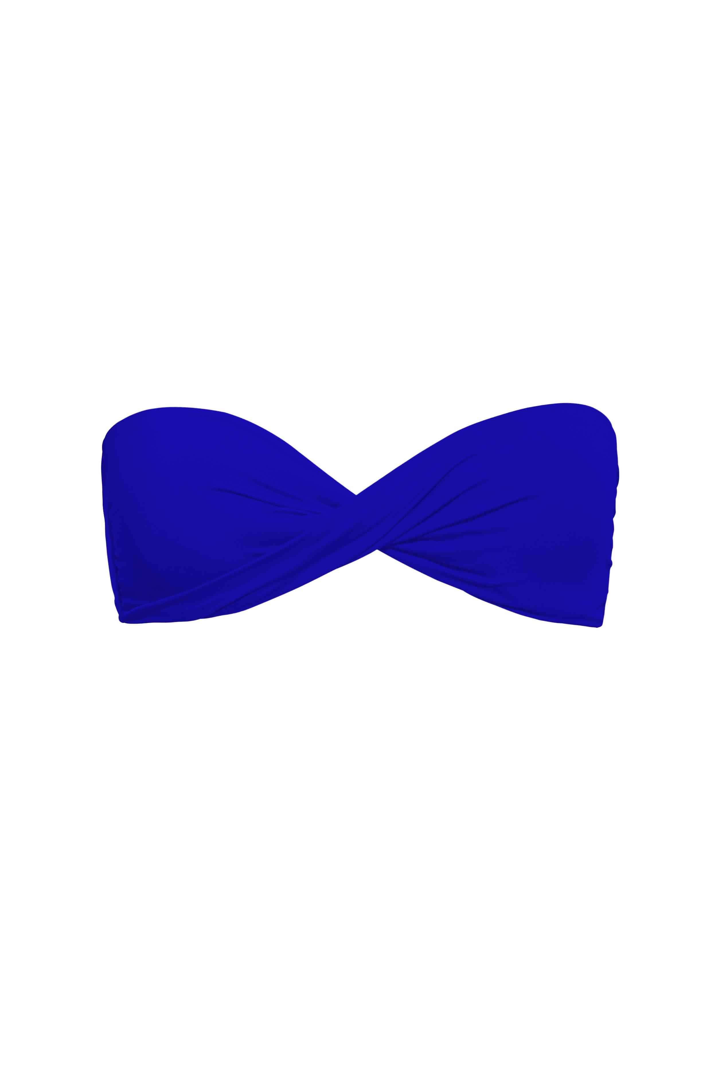 Phax Blauwe Twist Bandeau Bikini Top 
