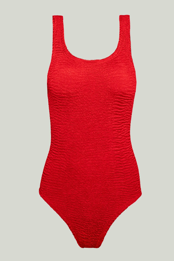 Paramidonna Geribbeld Badpak Rood