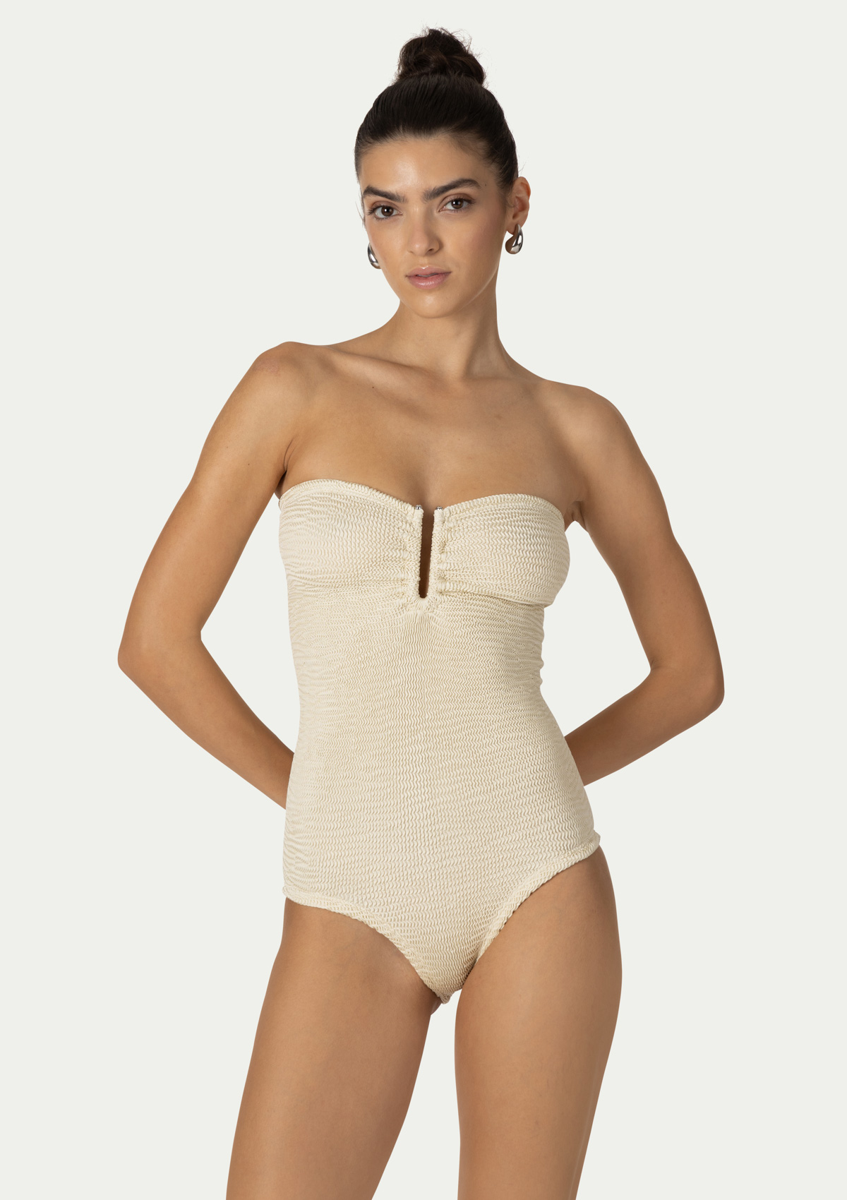 Paramidonna Frida Ribbed One Size Swimsuit Ivoor Paramidonna Frida Ribbed One Size Swimsuit Ivoor
