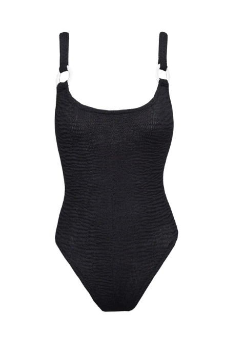 Paramidonna Sophia Ribbed Swimsuit Black