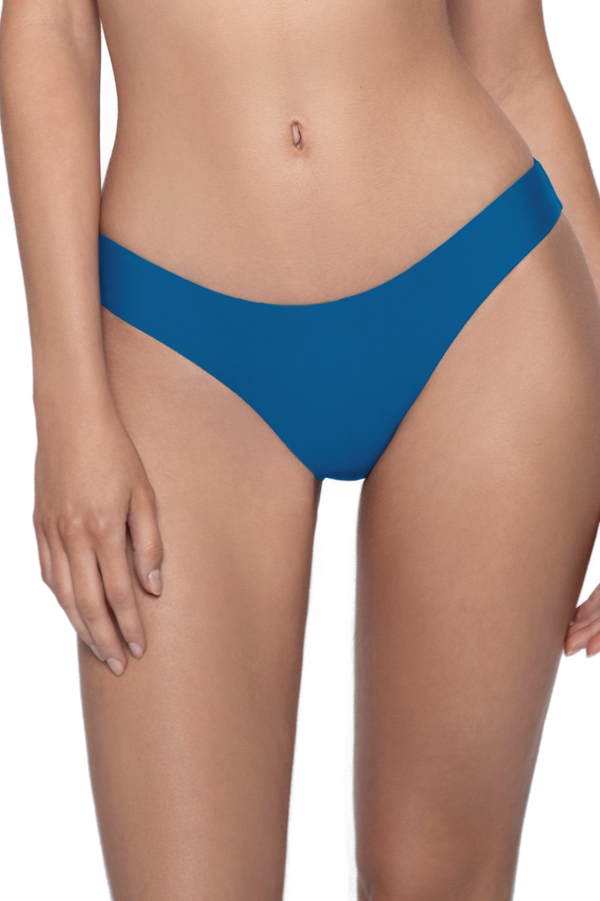 Pilyq Swim Island Scrunch Bikini Broekje Petrol Blauw