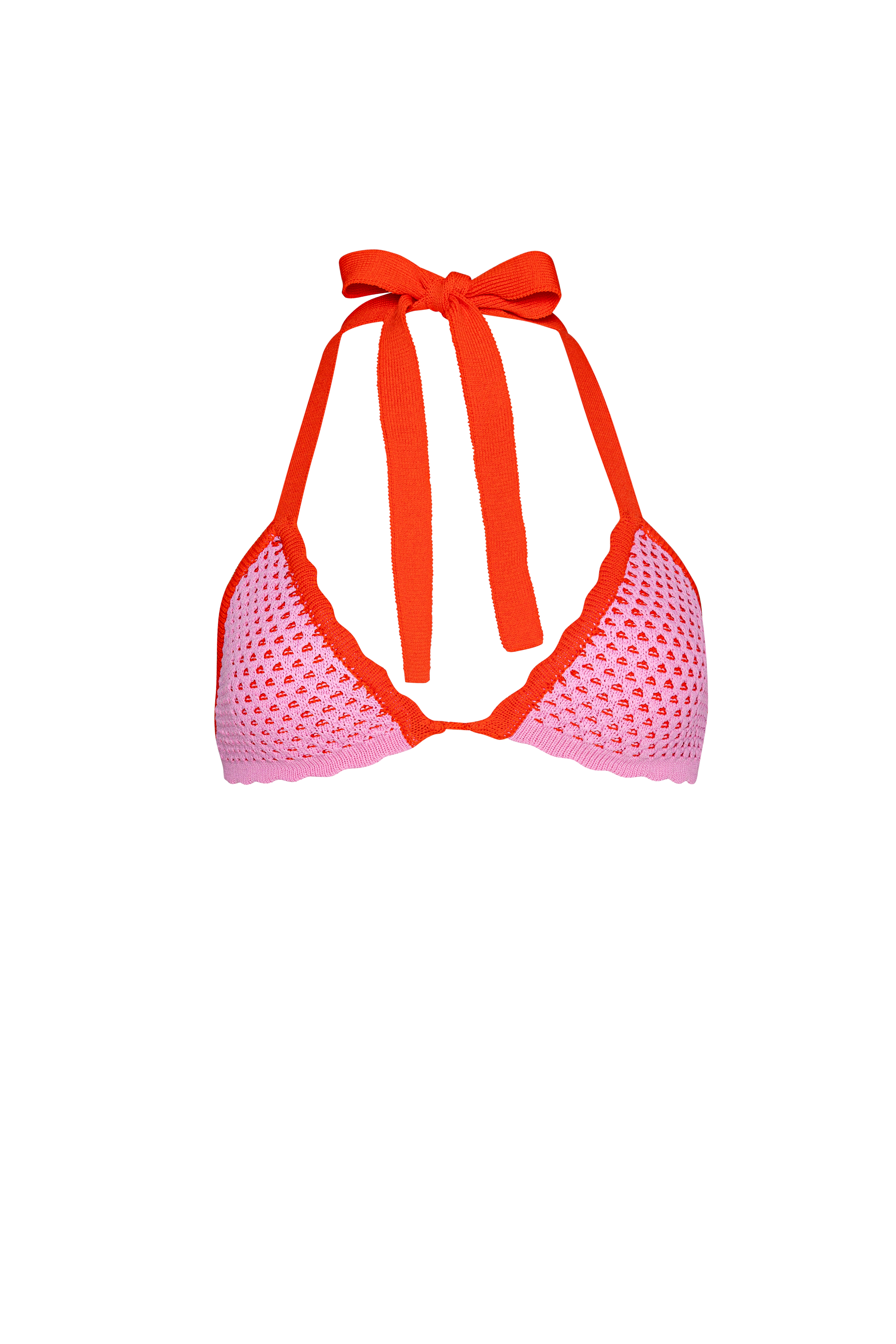 PQ Swim Rosé Wren Crochet Triangel Top