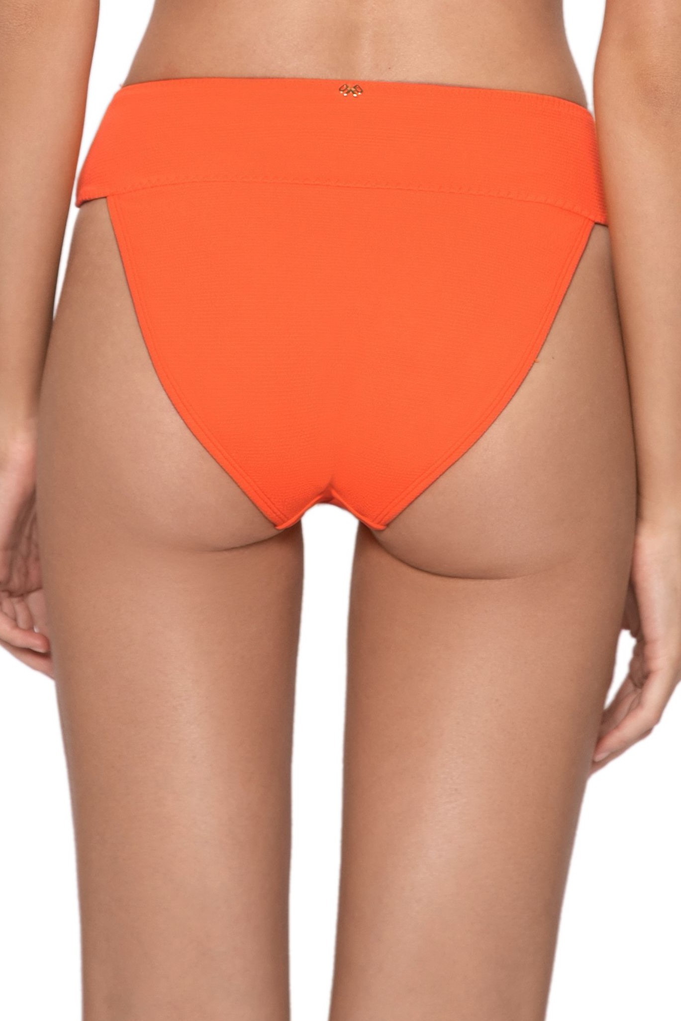 Pilyq Swim Paloma Hoge Taille Bikini Broekje Oranje