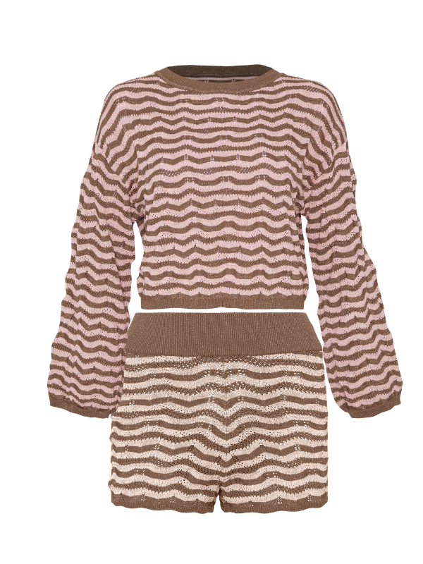 PQ Swim Mocha Palmer Crochet Set PQ Swim Mocha Palmer Crochet Set