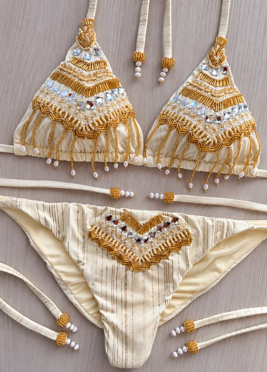 Beach Fashion Only Desert Ivory Triangel Top