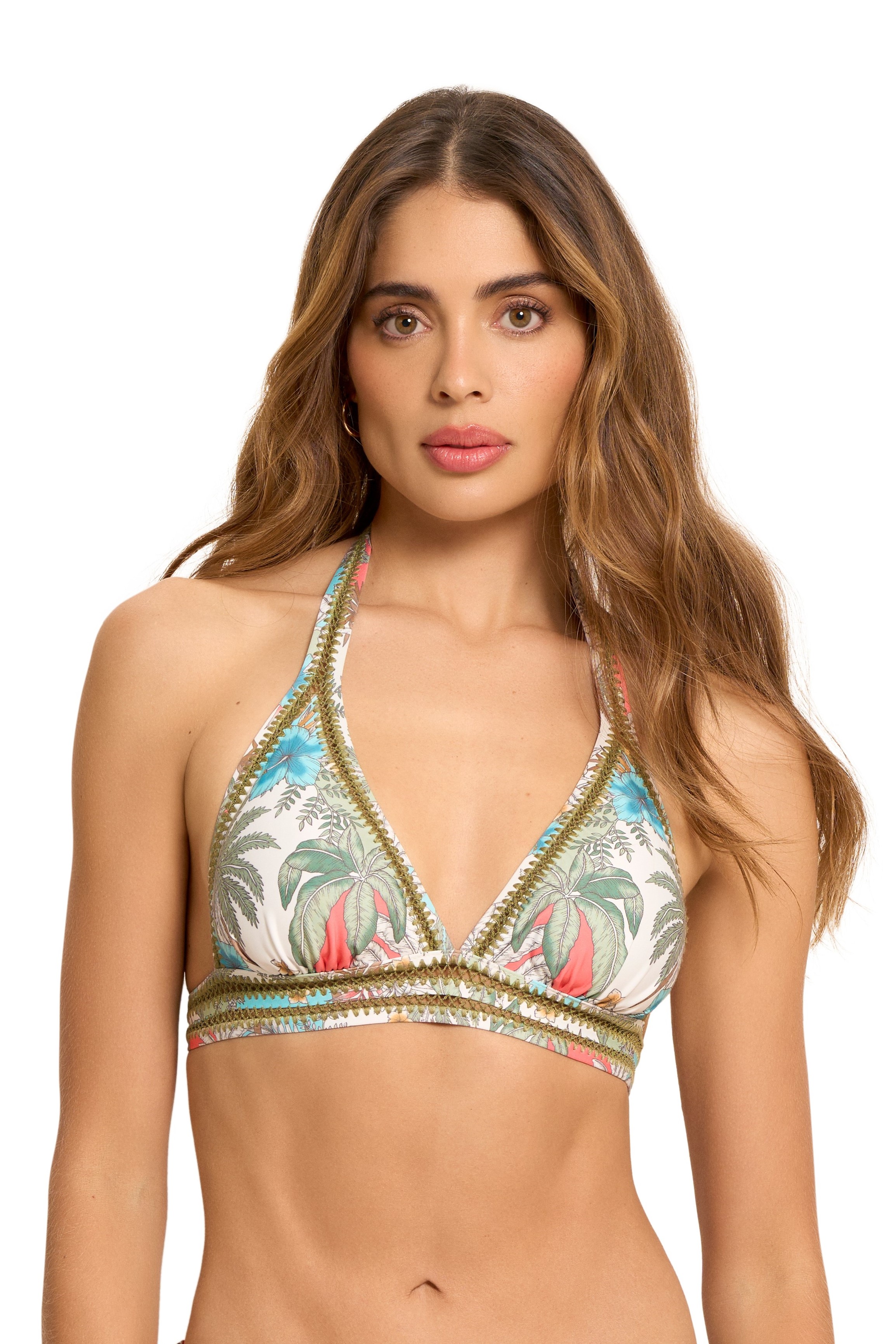 Cosita Linda Botanical Magic Halter Bikini Top