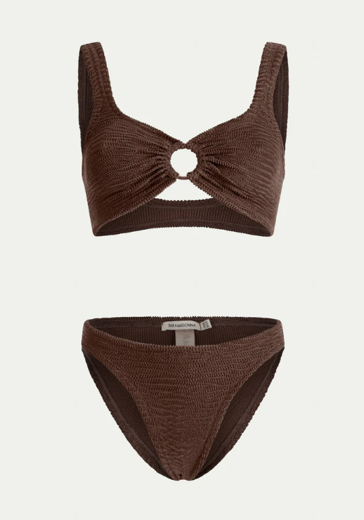 Paramidonna Irina Ribbed Choco Bralette Bikini