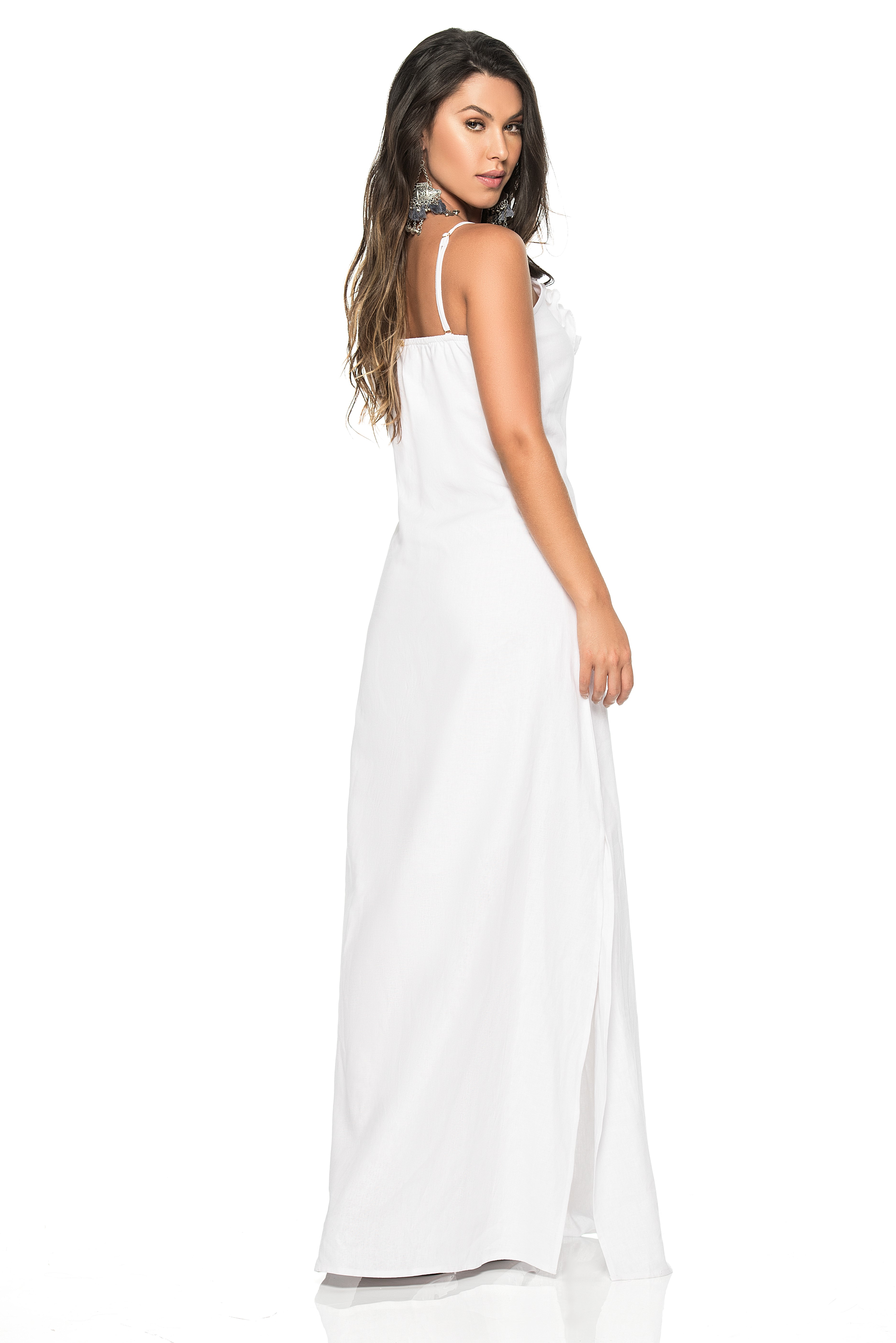 Phax Rebeca Long Summer Dress White-large-Wit