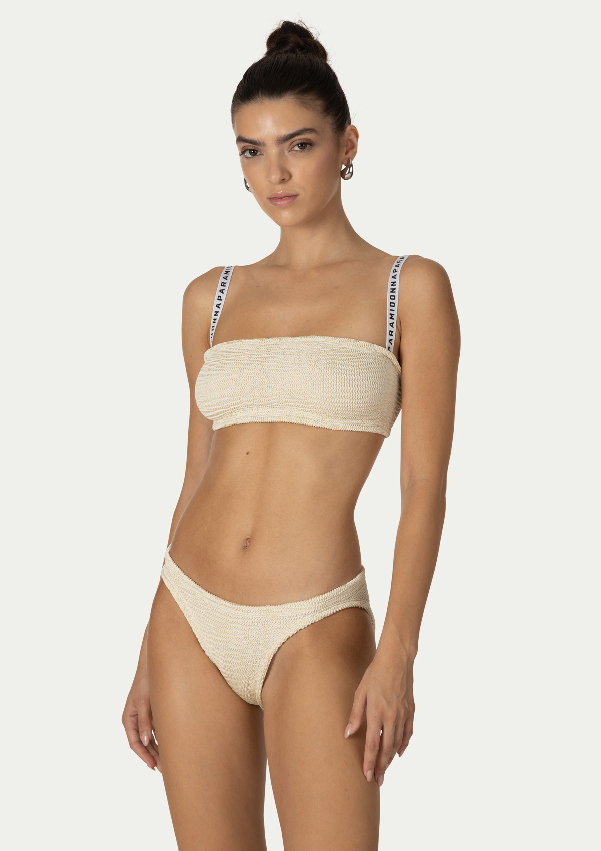 Paramidonna Merry Geribbelde One Size Bikini Ivoor Paramidonna Merry Geribbelde One Size Bikini Ivoor